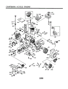Craftsman 4-Cycle Engine parts for Craftsman Lawn & Garden Engine 143005003 from AppliancePartsPros.com