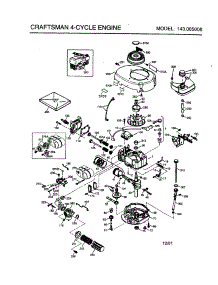 Engine parts for Craftsman Lawn & Garden Engine 143005008 from AppliancePartsPros.com