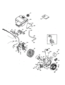 Flywheel And Rewind Starter parts for Craftsman Lawn & Garden Engine 143006001 from AppliancePartsPros.com