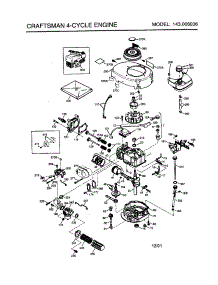 Engine parts for Craftsman Lawn & Garden Engine 143006006 from AppliancePartsPros.com