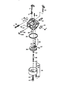 Carburetor 640054 (71 / 143) parts for Craftsman Lawn & Garden Engine 143011103 from AppliancePartsPros.com