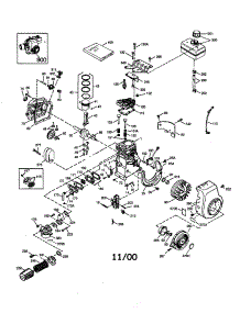 Engine parts for Craftsman Lawn & Garden Engine 143013503 from AppliancePartsPros.com