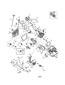 Cylinder / Piston / Crankshaft parts for Craftsman Lawn & Garden Engine 143016001 from AppliancePartsPros.com