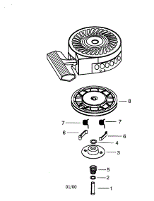 Starter 590763 parts for Craftsman Lawn & Garden Engine 143016202 from AppliancePartsPros.com