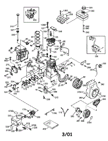 Engine parts for Craftsman Lawn & Garden Engine 143025001 from AppliancePartsPros.com