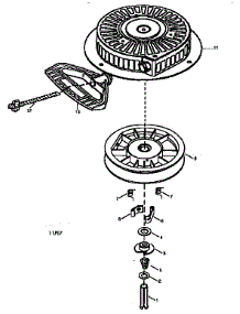 Starter 590749 parts for Craftsman Lawn & Garden Engine 143026503 from AppliancePartsPros.com