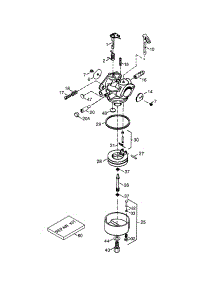 Carburetor parts for Craftsman Lawn & Garden Engine 143031101 from AppliancePartsPros.com