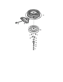 Rewind Starter parts for Craftsman Lawn & Garden Engine 143031101 from AppliancePartsPros.com