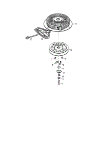 Rewind Starter parts for Craftsman Lawn & Garden Engine 143039003 from AppliancePartsPros.com