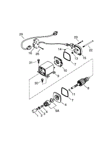 Electric Starter parts for Craftsman Lawn & Garden Engine 143059013 from AppliancePartsPros.com