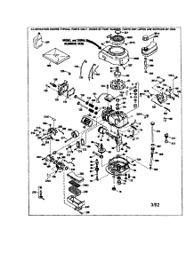 Cylinder parts for Craftsman Lawn & Garden Engine 1430966010 from AppliancePartsPros.com