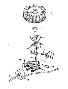 Magneto (Tecumseh No. 5000) parts for Craftsman Lawn & Garden Engine 143101012 from AppliancePartsPros.com