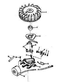 Magneto (Tecumseh No. 5000) parts for Craftsman Lawn & Garden Engine 143101022 from AppliancePartsPros.com
