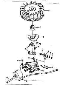 Magneto (Tecumseh No. 5000) parts for Craftsman Lawn & Garden Engine 143101031 from AppliancePartsPros.com