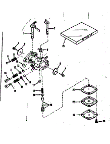 Carburetor No. 30089 parts for Craftsman Lawn & Garden Engine 143101032 from AppliancePartsPros.com