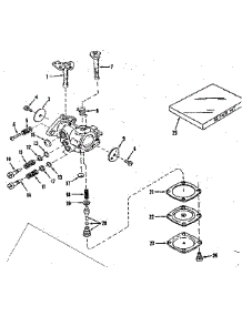 Carburetor No. 30119 (Power Products #0234-14) parts for Craftsman Lawn & Garden Engine 143102012 from AppliancePartsPros.com