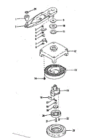 Self Starter No. 29295 parts for Craftsman Lawn & Garden Engine 143102012 from AppliancePartsPros.com