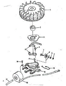 Magneto (Tecumseh No. 5000) parts for Craftsman Lawn & Garden Engine 143102021 from AppliancePartsPros.com