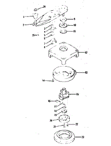 Self Starter No. 30135 parts for Craftsman Lawn & Garden Engine 143102021 from AppliancePartsPros.com