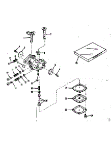 Carburetor parts for Craftsman Lawn & Garden Engine 143102030 from AppliancePartsPros.com