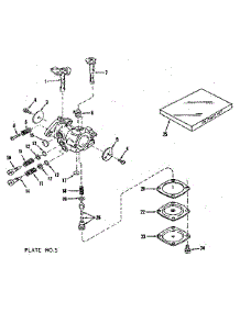 Carburetor parts for Craftsman Lawn & Garden Engine 143102041 from AppliancePartsPros.com