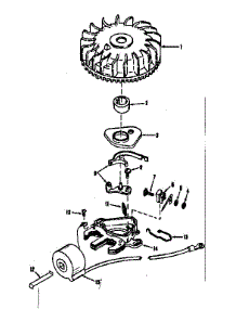 Magneto (Tecumseh No. 5000) parts for Craftsman Lawn & Garden Engine 143102061 from AppliancePartsPros.com