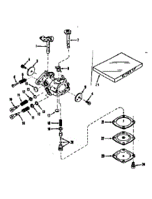 Carburetor No. 29928 parts for Craftsman Lawn & Garden Engine 143102072 from AppliancePartsPros.com