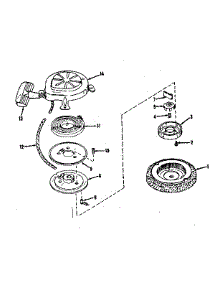 Rewind Starter parts for Craftsman Lawn & Garden Engine 143102072 from AppliancePartsPros.com