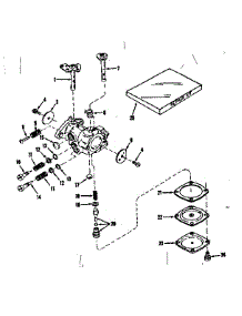 Carburetor No. 30119 parts for Craftsman Lawn & Garden Engine 143102080 from AppliancePartsPros.com