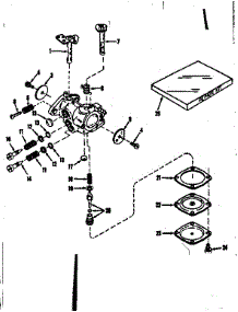 Carburetor No.30119 (Power Products) parts for Craftsman Lawn & Garden Engine 143102101 from AppliancePartsPros.com