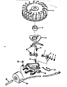 Magneto (Tecumseh No.5000) parts for Craftsman Lawn & Garden Engine 143102110 from AppliancePartsPros.com