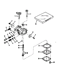 Carburetor No.30119 (Power Products) parts for Craftsman Lawn & Garden Engine 143102111 from AppliancePartsPros.com
