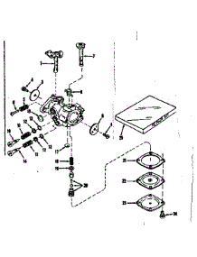 Carburetor No.30119 (Power Products) parts for Craftsman Lawn & Garden Engine 143102120 from AppliancePartsPros.com