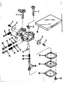 Carburetor No. 30119 (Power Products) parts for Craftsman Lawn & Garden Engine 143102141 from AppliancePartsPros.com