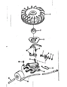 Magneto (Tecumseh No. 5000) parts for Craftsman Lawn & Garden Engine 143102152 from AppliancePartsPros.com