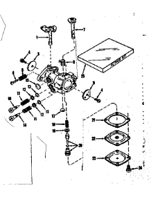 Carburetor No. 30119 (Power Products) parts for Craftsman Lawn & Garden Engine 143102152 from AppliancePartsPros.com