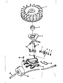 Magneto (Tecumseh No. 5000) parts for Craftsman Lawn & Garden Engine 143102160 from AppliancePartsPros.com