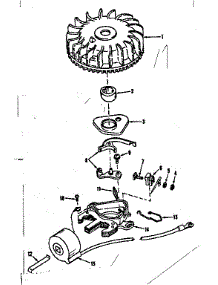 Magneto (Tecumseh No. 5000) parts for Craftsman Lawn & Garden Engine 143102172 from AppliancePartsPros.com