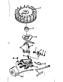 Magneto (Tecumseh No. 5000) parts for Craftsman Lawn & Garden Engine 143102210 from AppliancePartsPros.com