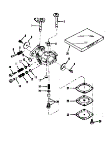 Carburetor No.30119 (Power Products) parts for Craftsman Lawn & Garden Engine 143102222 from AppliancePartsPros.com