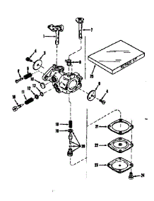 Carburetor No.630865 parts for Craftsman Lawn & Garden Engine 143102231 from AppliancePartsPros.com
