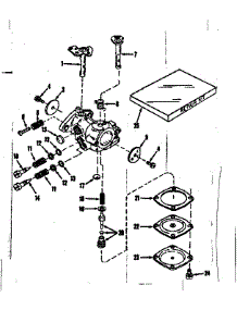 Carburetor No.29505 parts for Craftsman Lawn & Garden Engine 143102311 from AppliancePartsPros.com
