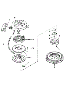 Starter No. 29224 parts for Craftsman Lawn & Garden Engine 14310301 from AppliancePartsPros.com