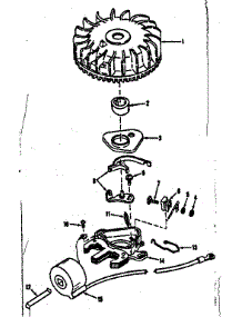 Magneto (Tecumseh No. 5000) parts for Craftsman Lawn & Garden Engine 143103050 from AppliancePartsPros.com
