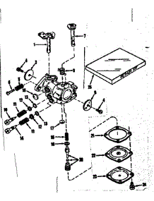 Carburetor No. 30119 (Power Products) parts for Craftsman Lawn & Garden Engine 143103052 from AppliancePartsPros.com