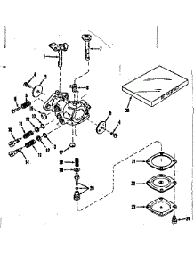 Carburetor No.30119 (Power Products) parts for Craftsman Lawn & Garden Engine 143103061 from AppliancePartsPros.com