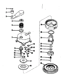 Ratchet Self Starter No. 590356 parts for Craftsman Lawn & Garden Engine 143104090 from AppliancePartsPros.com