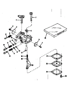 Carburetor No.29928 parts for Craftsman Lawn & Garden Engine 143104120 from AppliancePartsPros.com