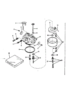 Carburetor No. 29993 parts for Craftsman Lawn & Garden Engine 143105010 from AppliancePartsPros.com