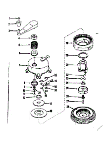 Ratchet Self Starter No. 29750 parts for Craftsman Lawn & Garden Engine 143105010 from AppliancePartsPros.com